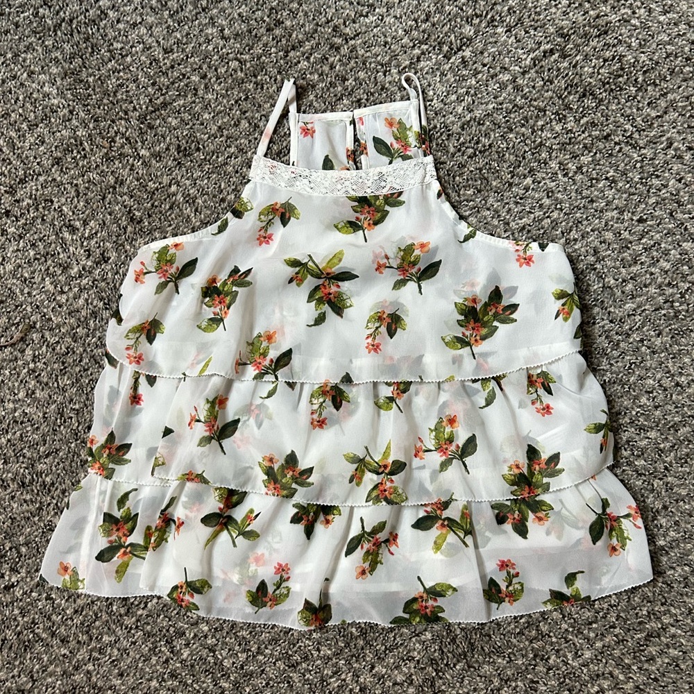A&F floral blouse
